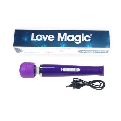 Purple 1800mA Electric Wand Massager Love Magic Wand With 8 Speed 20 modes